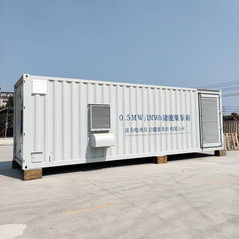 500KW 1mw سیستم ذخیره سازی باتری لیتیوم در فضای باز انرژی خورشیدی باد هیبرید اینورتر مایکرو شبکه نیروگاه برای صنعت