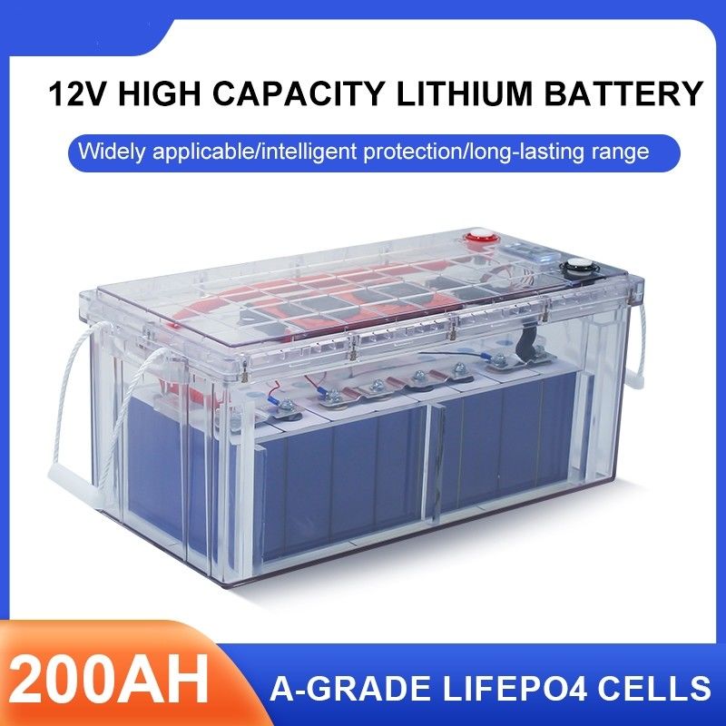 فروش داغ 25.6 ولت باتری قابل شارژ مجدد RV Golf Cart باتری LiFePO4 Akku 12V 24V 100Ah 200Ah لیتیوم فوسفات باتری