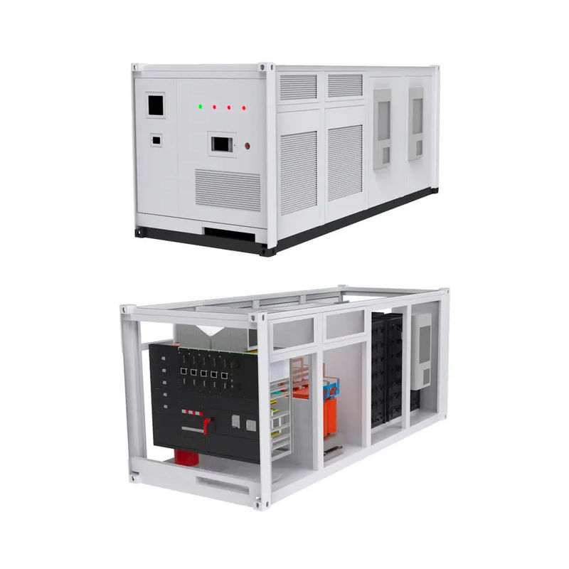 ESS 10 سال زمان عمر کابینت باتری بیرونی 1MWh 5MWh 10MWh 20ft 40ft کانتینر سیستم ذخیره انرژی باتری خورشیدی