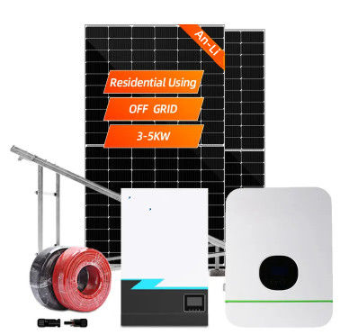 سیستم های انرژی خورشیدی 3KW 5KW 10KW 20KW 30KW سیستم پانل خورشیدی ترکیبی برای خانه
