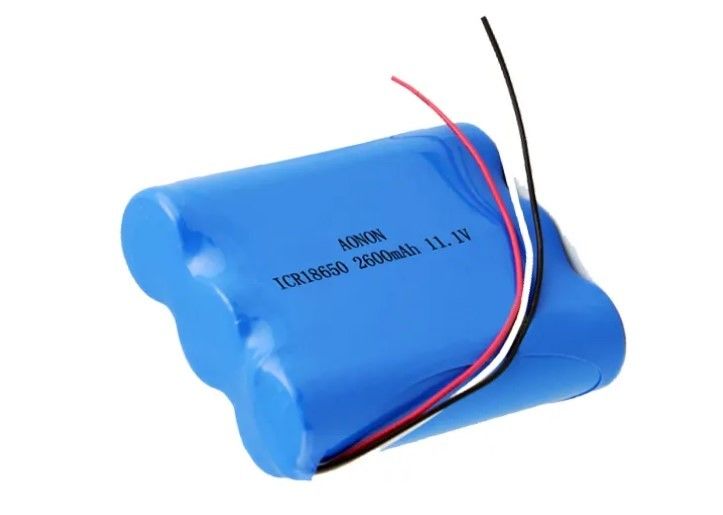 11.1V/12V 2600mAh 18650 باتری لیتیوم بسته IEC62133 باتری ربات خلاء تجهیزات پزشکی