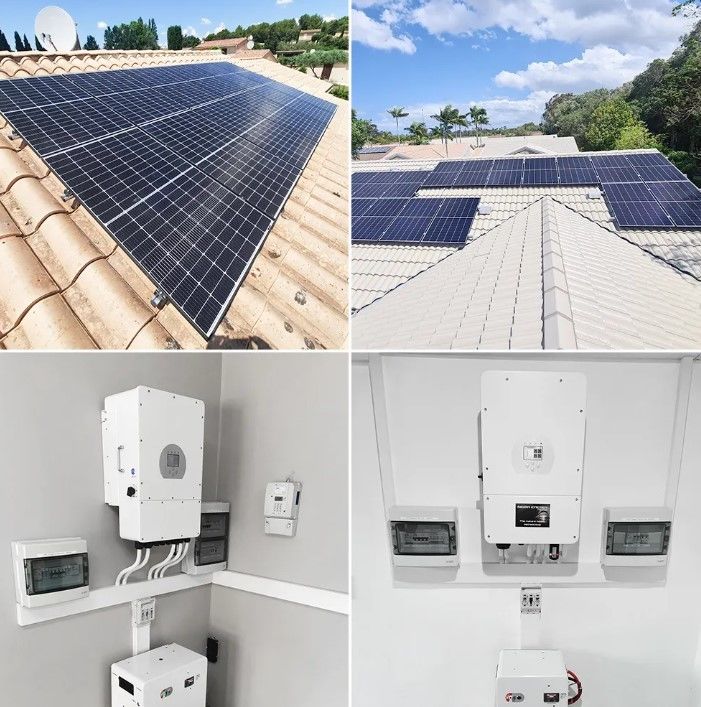 ذخیره سازی 10000W سیستم انرژی خورشیدی 120v 240v فاز تقسیم شده 8KW 10KW 20KW 30KW 50KW سیستم انرژی خورشیدی 10 Kw هیبرید