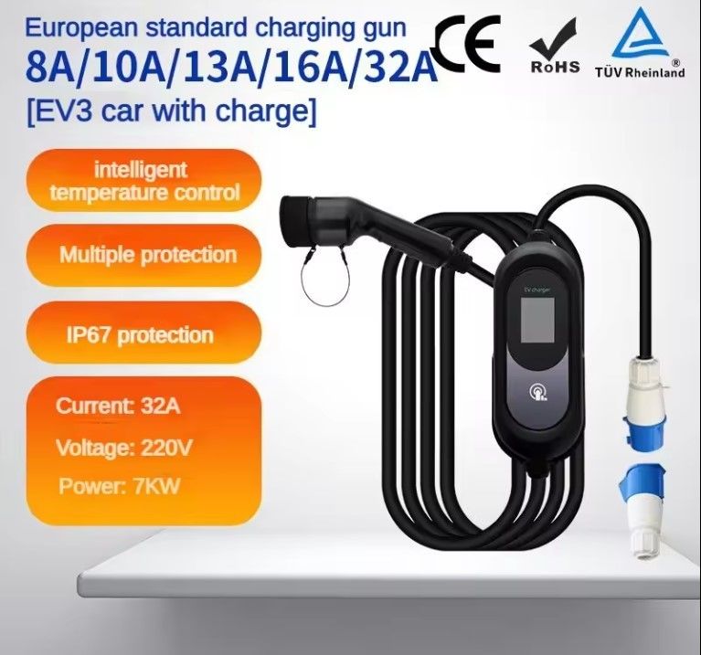Smart Fast Weatherproof Outdoor Portable EV Car AC Charging Pile با باتری ایستگاه های شارژ دیواری نصب شده